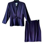 Vintage 80’s purple jacket /skirt set. Size 12 Photo 0