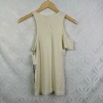 AGOLDE Anthropologie Val Asymmetric Cream Tee Size M NWT Photo 6