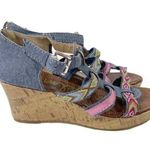 Sam Edelman Elsie Tia Strappy Multicolored
Wedge Sandals Photo 0