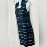 Banana Republic  Blue and Black Sheath Midi Dress (752) Photo 4