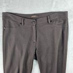 J. McLaughlin  Brown Straight Leg Knit Button Pull On Pants Womens Size 8 Photo 1