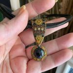 Chico's Vintage Chico’s Leather Cord Egyptian Necklace Photo 6