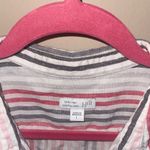 J.Jill  Love Linen 100% Linen Essential Shirt Pink Stripped Button Up Shirt Large Photo 3