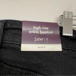 Ava & Viv  Black High Rise Ankle Boot Cut Womens Jeans 24W Denim Casual Zip Fly Photo 6