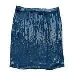 Inc international Concepts Blue Sequin Skirt Size 6 Photo 0