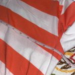 Wild Fable  medium orange coral white striped top Photo 5