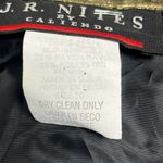 JR Nites by Caliendo Gold Metallic Button Down Blouse Medium Dressy Glam Evening Tan Photo 6