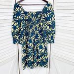 Ba&sh Winny TropicalāPalm Print Tiered Mini Dress Yellow BlueāSmall Photo 11