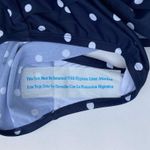 Kona Sol Swimsuit One Piece Size Medium 8-10 Polka Dot Navy And White Retro NWT Photo 5