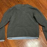 Marine layer  Quilted Reversible Gray Blue 1/4 Crewneck Photo 4