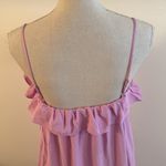 LILOU Maxi Dress with Ruffles, Lavender Large Pink Photo 3