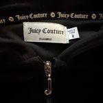 Juicy Couture Black Velour Hoodie | Size Medium Photo 1
