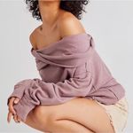 We The Free  Hazy Heart Off The Shoulder Thermal Top in Roan Rouge XS Photo 1