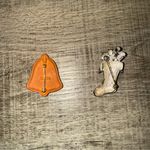 Vintage MYLU Christmas Bell Terracotta
Pin Brooch 1960s with Unbranded Stocking Photo 3