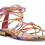 Jessica Simpson Chasca Ankle Tie Lace Up Gladiator Sandals Multicolor 8 Photo 0