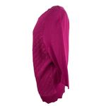 Covington  Size XL Sweater Bias Sequin Pullover Fuschia Pink 3/4 Sleeve Photo 3