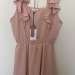 Andree by Unit Andree By Unit Dress Women NWT Rose Powder Pink Mauve Flouncy Strap Flirty Photo 0