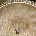 LC Lauren Conrad Semi Precious White Stone Rose Gold Tone Necklace Photo 5