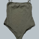 mandiup Women’s sage Green Bodysuit Tank Top layering fall XL sleeveless Photo 0