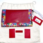 Valentino Garavani Valentino Rockstud Embroidered Trim Clutch Photo 4