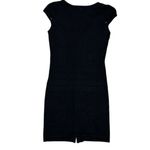 Guess  Bodycon Dress Bandage Mini Full Zip‎ Sleeveless Black Size Med Photo 7