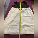 Innowave Brown and Ivory V Neckline And Empire Waist Dress Made in Japan White Photo 5