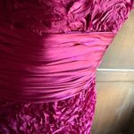 Y2K Vintage | BADGLEY MISCHKA Collection | Pink silk Rosette Strapless Dress | 0 Photo 4