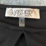 Kasper Black Keyhole 3/4 Sleeve Lace Top XL Photo 3