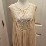 Alya  sheer boho embroidered top size medium Photo 0