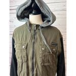 Fox Racing Utility Jacket Large Heritage Forged Straightaway Trucker Coat Y2K Green Photo 3