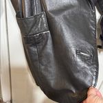 Elegant Vintage Black Leather Jacket for Women Size Medium Photo 7