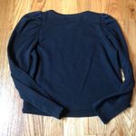 ZARA  cropped black sweatshirt size medium Photo 1