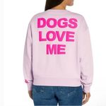 Wildfox  Lilac Lavender Purple Pink Dogs Love Me Graphic Sweatshirt Size Small Photo 1