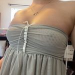 Grey ruffle babydoll princess top Multiple Photo 1