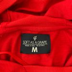 Soft As A Grape  MLB Cincinnati Reds Red women’s pullover Hooded shirt SZ MED‎ Photo 3