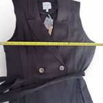 Love Tree  Black Double-Breasted Mini Dress Sz M Photo 2