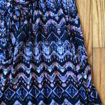 Monsoon  EUC Women's Black Multicolor Aztec Floral Dress Size 6 Photo 7