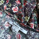 O'Neill O’Neill Floral Dresss Smocked Waist Long Sleeve Large Casual Boho Vacation Beach Photo 1