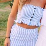 2 Piece Blue And White Set Size XS Photo 0