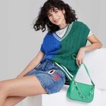 Wild Fable Oversized Color block Cable Knit Sweater Vest Photo 1