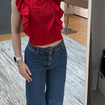 Iris  sleeveless Ruffled Blouse Photo 0