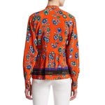 Derek Lam  10 Crosby Floral 100% Silk Blouse Size 6 Long‎ Sleeve Lightweight Chic Photo 5