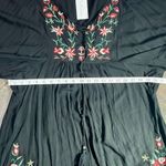 NWT Futurino Black Bohemian Crew Neck Shift Dress Large Photo 7