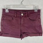 American Eagle AEO Super Stretch Hi-Rise Shortie Cuffed Shorts Photo 0