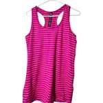 RBX Athletic Sporty Workout Striped Racerback Tank Sz M Pink Size M Photo 3