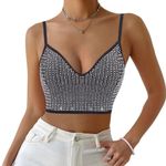 Rhinestone Tank top Silver Photo 0