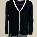 Victoria's Secret  Button Up Light Cardigan Black, Grey, & White Size Small Photo 0