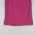 ANIMALE Pink Ribbed Stretch Knit Sleeveless Mock Neck Top Size M Size M Photo 7