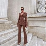 House Of CB House of‎ CB 'Makani' Mocha Hourglass Corset Blazer Size M Photo 2