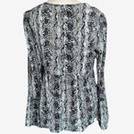 Savanna Jane Flowy Embroidered Snake Skin Blouse Sz L Size L Photo 4